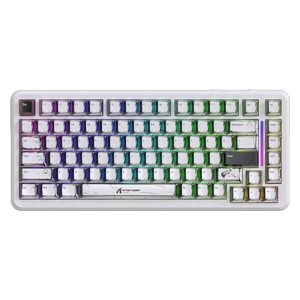 Attack Shark X82 HE Gaming Keyboard - Wireless - RGB Lighting - 83 Keys - White