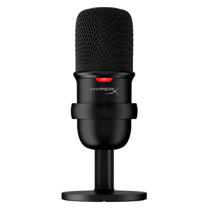  HyperX Solocast Microphone - Condenser for Streaming and Gaming - Tap Mute Sensor - Flexible Mount - 24-bit/96kHz Recording - Black 