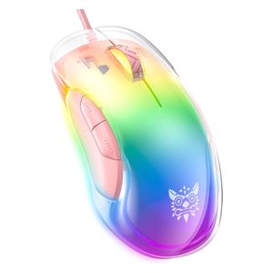  ONIKUMA CW925 - Wired Gaming Mouse - 12800 DPI - 1.5m - RGB - Pink 
