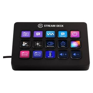  Elgato Stream Deck Streaming Control Panel - 15 Customizable LCD Keys - For Controlling Applications and Live Streaming 
