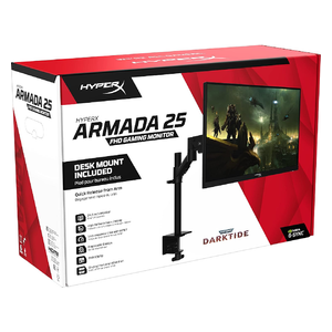 HyperX ARMADA Gaming Monitor - 27-inch - 165Hz Refresh Rate - 1ms Response Time - 2K QHD Resolution - Includes Desktop Mounting Arm