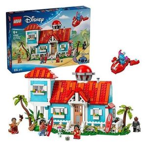 LEGO Lilo & Stitch Beach House - 834 Pieces with 5 Minifigures and Movie Accessories
