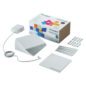 Nanoleaf Kit - 9 Smart Touch Square Light Panels - 16 Million RGBW Colors - Compatible with Siri, Alexa, and Google Assistant - Light Syncs with Screen