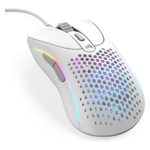 Glorious Gaming Mouse - Wired - 6 Programmable Buttons - Customizable RGB Lighting - White