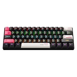  كيبورد ميكانيكي سلكي للألعاب أونيكوما G55 - إضاءة ار جي بي - 61 مفتاح - اسود 