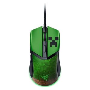  Razer Cobra Minecraft Gaming Mouse - Wired - 3rd Gen Optical Switches - Chroma RGB Lighting - Green 