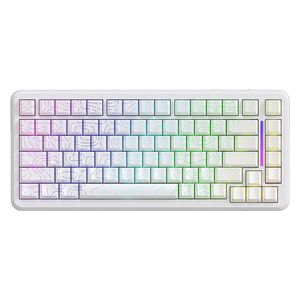 Attack Shark X82 Keyboard - Wireless - RGB Backlighting - 83 Keys - White
