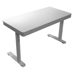 Ari Gaming ari-table-sw02 Dark Mode Gaming Table - 120 cm - Adjustable with Wireless Charging - White Glass Top
