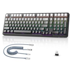Attack Shark X98 Mechanical Gaming Keyboard - Wireless - RGB Lighting - 98 Keys - Black