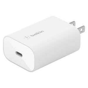  شاحن جداري بلكن - 25 واط - يو اس بي سي - أبيض 