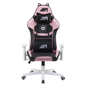 Ari Gaming AG-CHAIR-KT02 AG Kitty Gaming Chair - Luxurious and Comfortable Design - Reclines up to 180° -  Pink