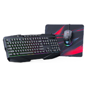 Oniguma TZ3006-B05 All-in-One Gaming Kit - Keyboard, Mouse, and Mouse Pad - RGB Lighting