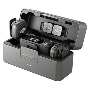 DJI Mic 3 Wireless Microphones - 2-Mic Kit - 32-bit Float Recording - Charging Case - Up to 28 Hours of Battery Life
