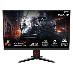 Game On 27-inch Monitor - 0.5ms Response Time - 240Hz - QHD