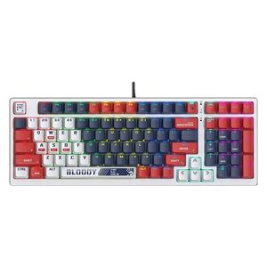 كيبورد ميكانيكي للألعاب سلكي  بلودي S98 - إضاءة خلفية ار جي بي - 1.8 متر