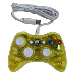 Microsoft - XBOX 360 Wired Controller - Transaparent Yellow