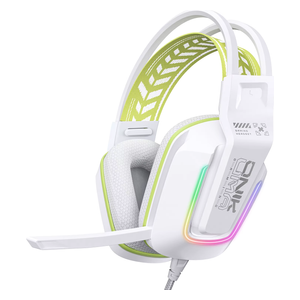  ONIKUMA X13 - Wired Headphone Over Ear - RGB - 2.2m - White 