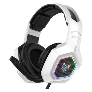 Onikuma K10 Wired Over-Ear Gaming Headset - RGB Lighting - 50mm Speakers - Stereo Sound - Built-in Noise-Canceling Microphone - Black 