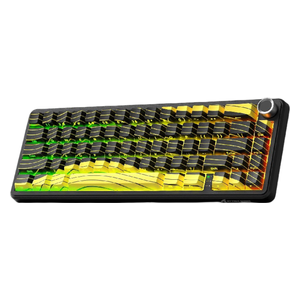 كيبورد أتاك شارك X65 مغناطيسي - لاسلكي - ار جي بي - 60 زر - اصفر