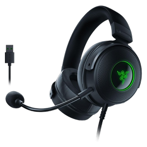  سماعة سلكية حول الاذن ريزر - Kraken V3 - بطول 1.3 متر - يو اس بي - اسود 