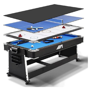 Ari Gaming AG - 4-in-1 Multi-Game Table – Pool | Air Hockey | Table Tennis | Dining Table
