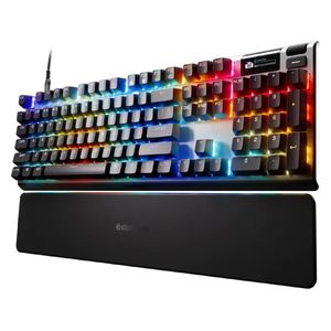  SteelSeries Gaming Keyboard - Wired - RGB Lighting - Black 