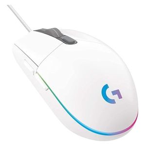 ماوس ألعاب لوجيتك G102 - سلكي - إضاءة ار جي بي قابلة للتخصيص - 6 أزرار - ابيض 