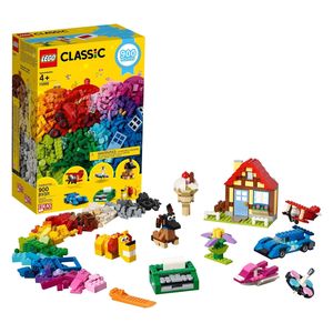 Lego 11005 Classic Creative Fun - 900 Pieces Multi Color - Assorted bricks, eyes, wheels, doors, windows, hinges