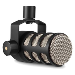 Rode Microphone - Broadcast-Quality Dynamic - Cardioid Pattern - Built-in Filter & Shock Mount - Black