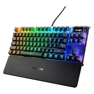  كيبورد العاب ستيل سيريس 7 TKL ميكانيكي - إضاءة ار جي بي قابلة للتخصيص - اسود 