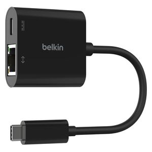 محول بلكن يو اس بي سي  إلى Ethernet - شحن سريع - قدرة 100W - سرعة Gigabit - يدعم Mac & Windows