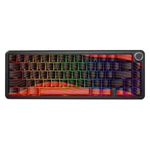 Attack Shark X65 PRO HE Keyboard - Wired - 66 Keys - Customizable RGB Lighting