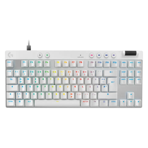Logitech G PRO X TKL - Gaming Keyboard - RGB per-key customizable lighting - Built for competitive and professional gaming - White