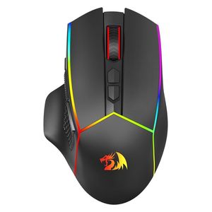  ماوس ريدراغون M814RGB  - لاسلكي - إضاءة خلفية ار جي بي قابلة للتخصيص - 7 أزرار قابلة للبرمجة - اسود 