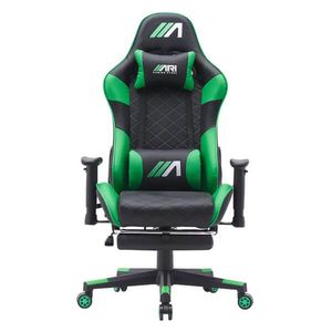  Ari Gaming ARI-CHAIR-ZO08 Gaming Chair - Luxurious and Comfortable Design - Massage and Extendable Footrest - Reclines up to 180° 