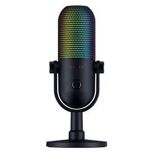  Razer Siren V3 Chroma USB Streaming Microphone - Interactive Chroma Lighting - Ultracardioid Condenser Microphone - Multifunctional Touch Sensor 