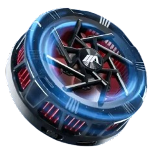 مبرد موبايل مغناطيسي اري كيمينغ  - تصميم مسطح - يركب بـ المغناطيس - لتقليل حرارة الموبايل أثناء اللعب - أسود