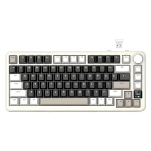  Attack Shark X85 PRO Wireless Mechanical Keyboard - 85 Keys - Gasket Mount Housing - White 