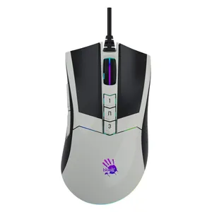 Bloody W90 Mouse - Wired - 100-12,000 DPI - 8000 FPS Frame Rate - White