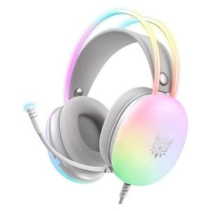 Onikuma X25 Over-Ear Gaming Headset - 50mm 3D Stereo Drivers - RGB Lighting - Noise-Canceling Microphone