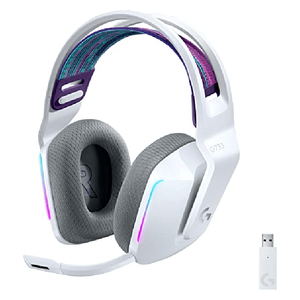  Logitech G733 - Wireless Gaming Headset - Ultra-lightweight design - Up to 29 hours of use on a single charge - White 