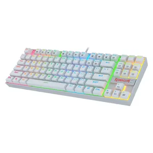 Redragon K552-RGB Mechanical Gaming Keyboard - RGB Lighting - 87 Keys - White