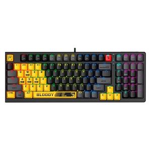  كيبورد ميكانيكي للألعاب سلكي بلودي S98 - إضاءة خلفية ار جي بي - 1.8 متر 