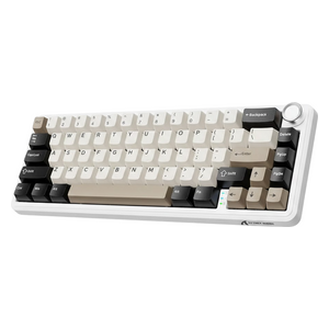  Attack Shark X66 Wireless Mechanical Keyboard - 66 Keys - Gasket Mount Housing - White 
