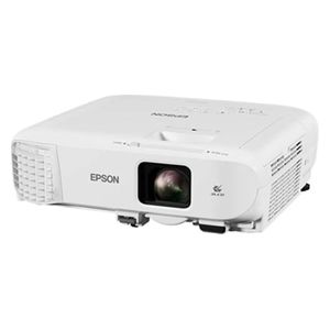  Epson EB-X49 Projector - XGA Resolution - 3,600 Lumens Brightness - 3LCD Technology - Lamp Life up to 12,000 Hours - HDMI/VGA/RJ45 Inputs 