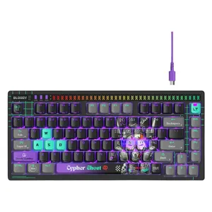  Bloody AT75 - Wired Keyboard - RGB - USB-C - Purple 
