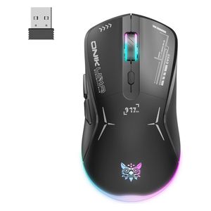 ماوس ألعاب اونيكوما CW917 - لاسلكي - إضاءة ار جي بي - اسود 