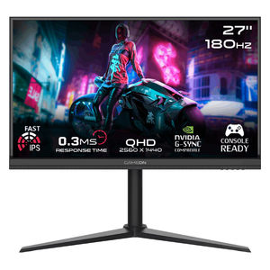 Game On Midnight Pro - Gaming Monitor - 27-inch - 2K QHD resolution - Smooth 180Hz refresh rate  - Black