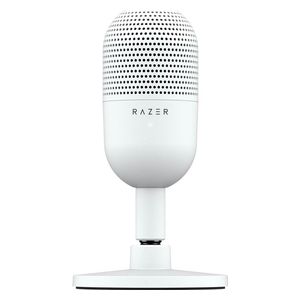ميكروفون رايزر سيرين V3 ميني USB - مكثف بنمط فائق الدقة - مستشعر كتم الصوت بلمسة واحدة وحامل صدمات - ابيض