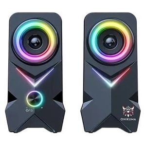  سماعة ألعاب سلكية ONIKUMA L2 - إضاءة ار جي بي - توصيل مزدوج  - صوت واضح 